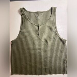 american eagle green cropped tank